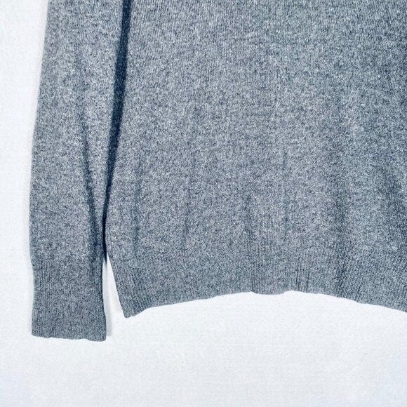 Halogen Cashmere Sweater Womens XL Gray Pullover Career Minimalist - Picture 2 of 11